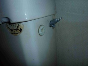 洗浄レバーの破損