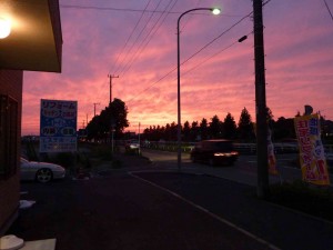 夕焼け？