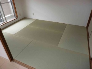 ヘリ無し畳表の張替え後