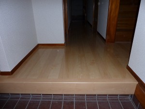 床重ね張り完成。