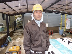 塗装担当の米本で～す。