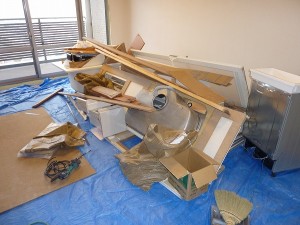 キッチンは、バラバラに。