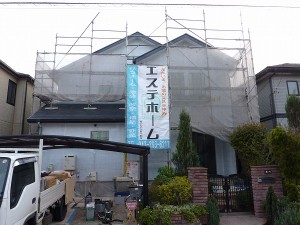 外壁下塗り後