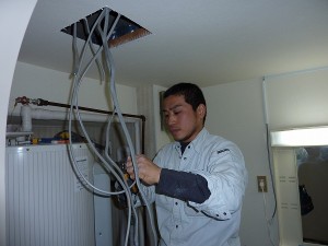 電気担当のてっちゃんで～す。