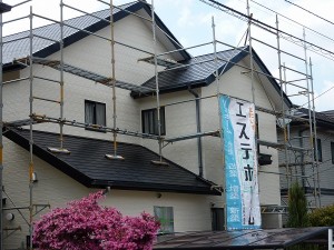 飛散防止用養生ネット剥がし済み。