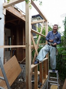 増築、再び施工開始。