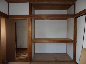 和室の押入れ部分。