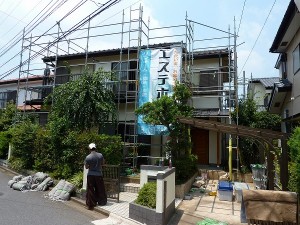 飛散防止用養生シート剥がし後。。。