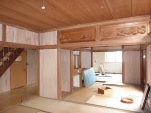和室の壁は。