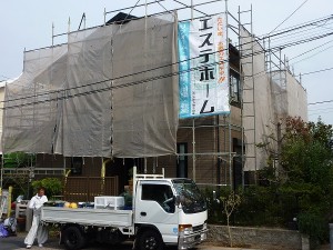 住宅地側にも。