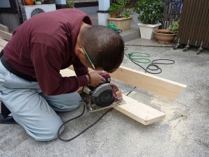 階段製作スタート